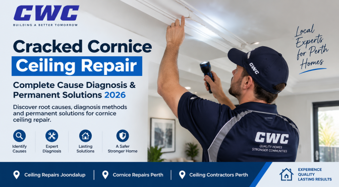 Cracked Cornice Ceiling Repair Banner